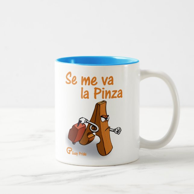 Tasse 2 Couleurs Me voir va la Pinza (Droit)