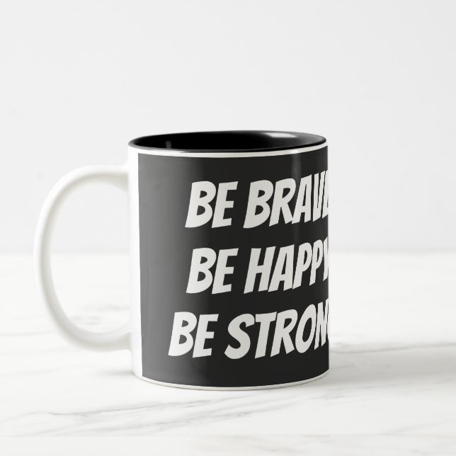 Tasse 2 Couleurs Meaningful Motivational Positive Quote (Gauche)