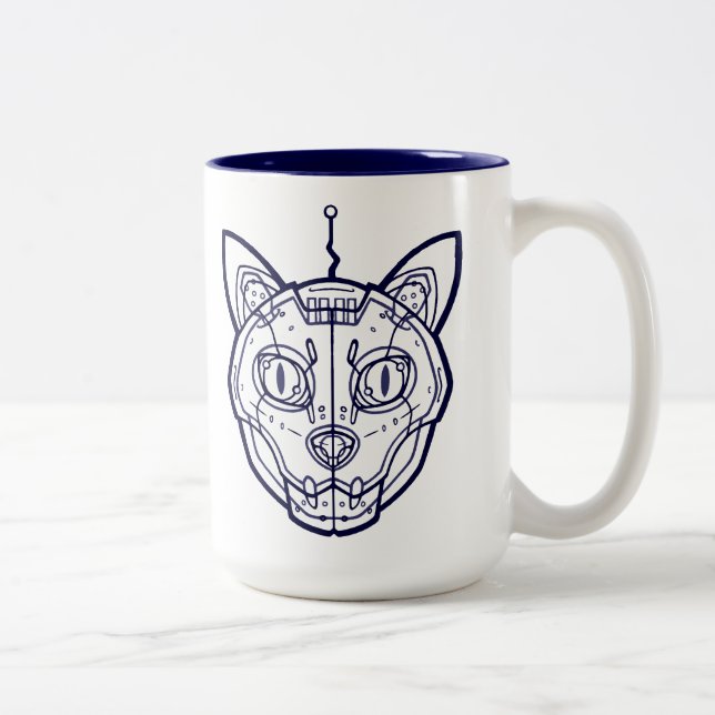 Tasse 2 Couleurs Mécanicat de la Marine (Droit)