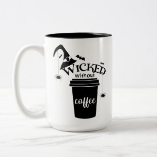 Tasse 2 Couleurs Méchant sans chapeau de sorcière noir drôle et mig
