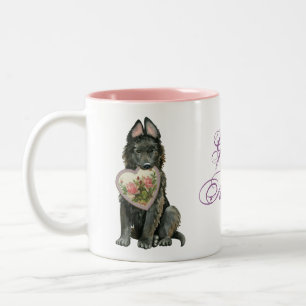 Tasse 2 Couleurs Médecine belge du coeur du chien de berger