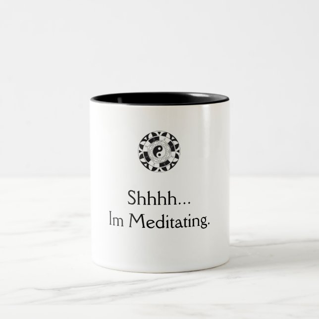 Tasse 2 Couleurs méditation de café (Centre)