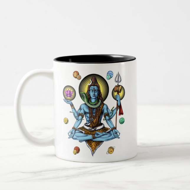 Tasse 2 Couleurs Méditation de Shiva (Gauche)