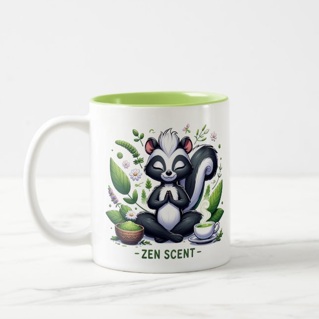 Tasse 2 Couleurs Méditation parfum zen Skunk (Gauche)
