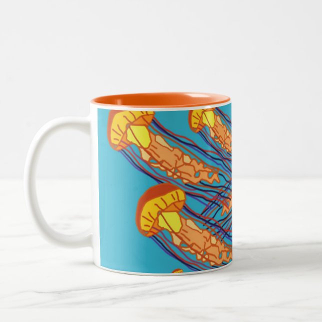 Tasse 2 Couleurs Méduses (Gauche)