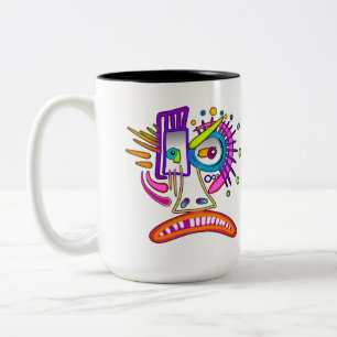 TASSE 2 COULEURS MÉÉMOGIE EMOJI DE TRIBAL FROWNIE