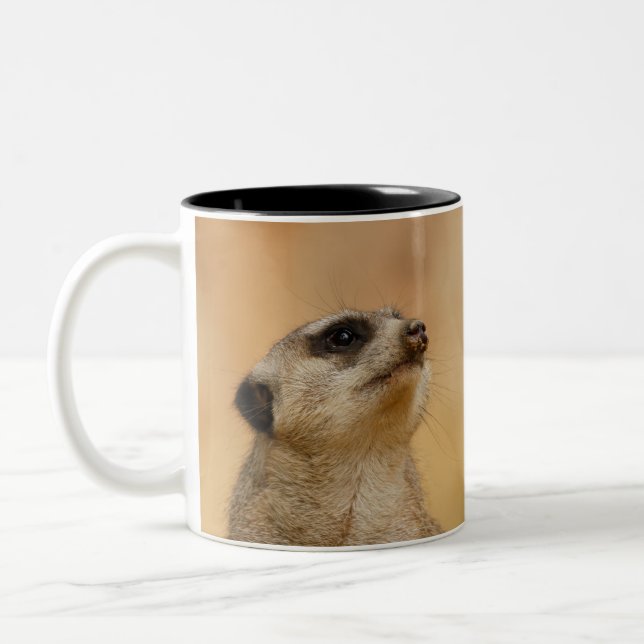 Tasse 2 Couleurs Meerkat 001 par JAMFoto (Gauche)
