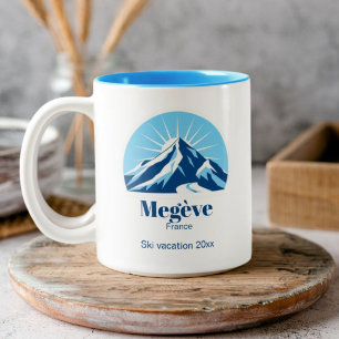 Tasse 2 Couleurs Megève France muet vacances ski
