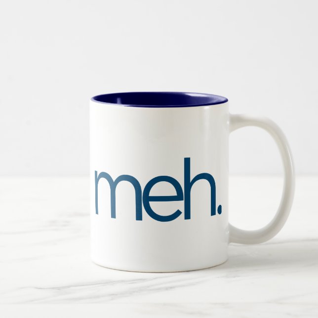 Tasse 2 Couleurs meh hein meh. (Droit)