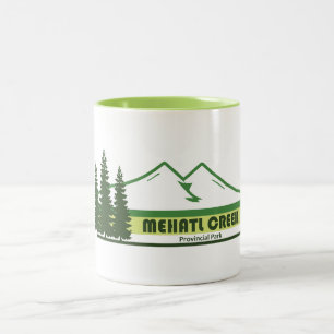 Tasse 2 Couleurs Mehatl Creek Provincial Park Bandes Vertes