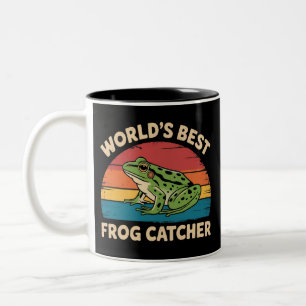 Tasse 2 Couleurs Meilleur attrapeur de grenouilles du monde Mème dr