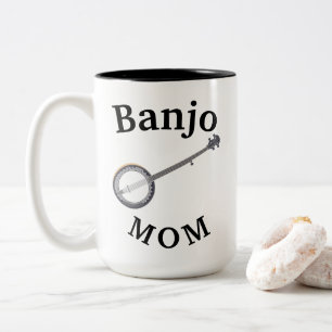 Tasse 2 Couleurs Meilleur "Banjo MOM" Jamais ! Fête des mères