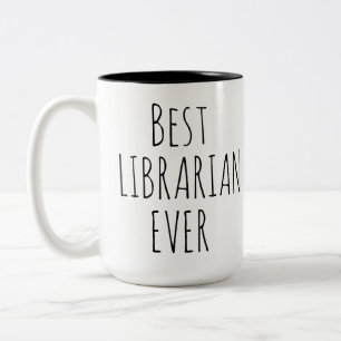 Tasse 2 Couleurs Meilleur Bibliothécaire de Tous les Temps Cadeau
