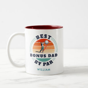 Tasse 2 Couleurs Meilleur Bonus Papa Personnalisé Par Par Par Golf
