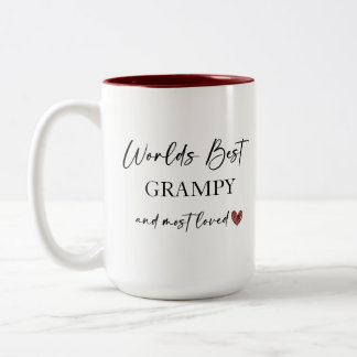 Tasse 2 Couleurs Meilleur cadeau photo Grampy et le plus aimé au mo