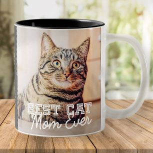 Tasse 2 Couleurs Meilleur Chat Maman toujours moderne personnalisée