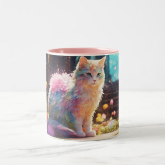 TASSE 2 COULEURS MEILLEUR CHAT MOM JAMAIS
