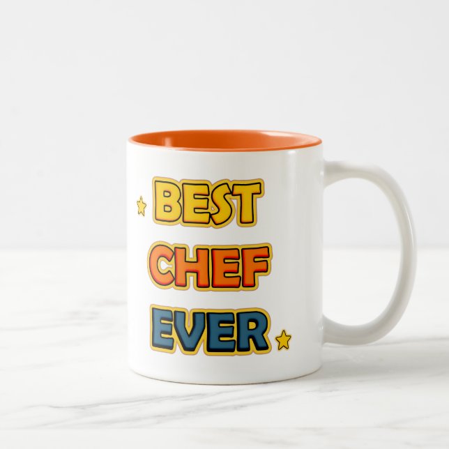 Tasse 2 Couleurs Meilleur chef (Droit)