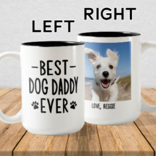 Tasse 2 Couleurs Meilleur Chien Papa Jamais Personnalisé Chien Papa