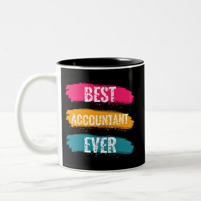Tasse 2 Couleurs Meilleur comptable (Gauche)