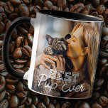 Tasse 2 Couleurs Meilleur Cool moderne jamais Stitch Photo pour ani<br><div class="desc">Ce design simple et moderne est composé de typographie serif et cursive et ajouter une photo personnalisée de vos marionnettes</div>