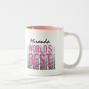 Tasse 2 Couleurs Meilleur croquis en rose de la planète 008
