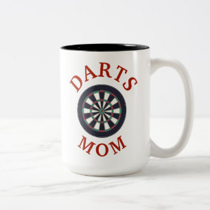 Tasse 2 Couleurs Meilleur "DARTS MOM" Jamais ! Fête des mères