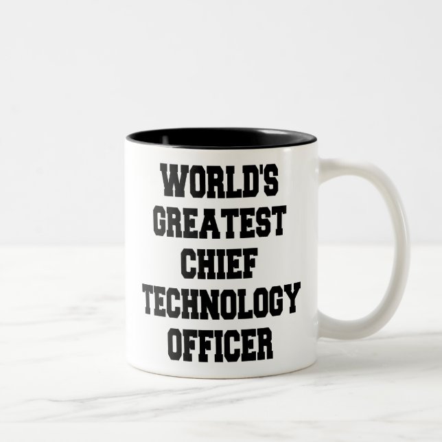 Tasse 2 Couleurs Meilleur Directeur Technologique (Droit)
