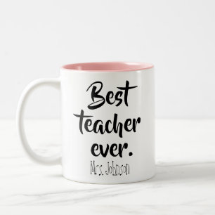 Tasse 2 Couleurs Meilleur enseignant jamais mignonne Appréciation É