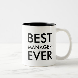 Tasse 2 Couleurs Meilleur gestionnaire jamais Cadeau Office à pe