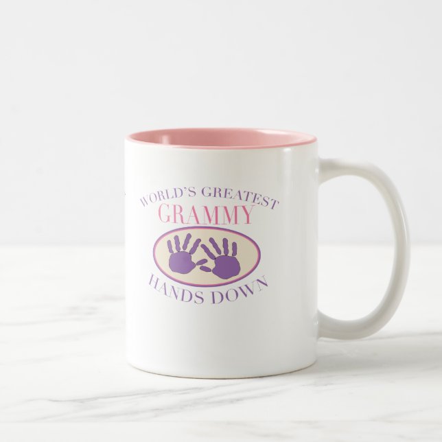 Tasse 2 Couleurs Meilleur Grammy Haut la Main T-shirt (Droit)