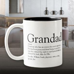 Tasse 2 Couleurs Meilleur Grand-père du Monde Définition