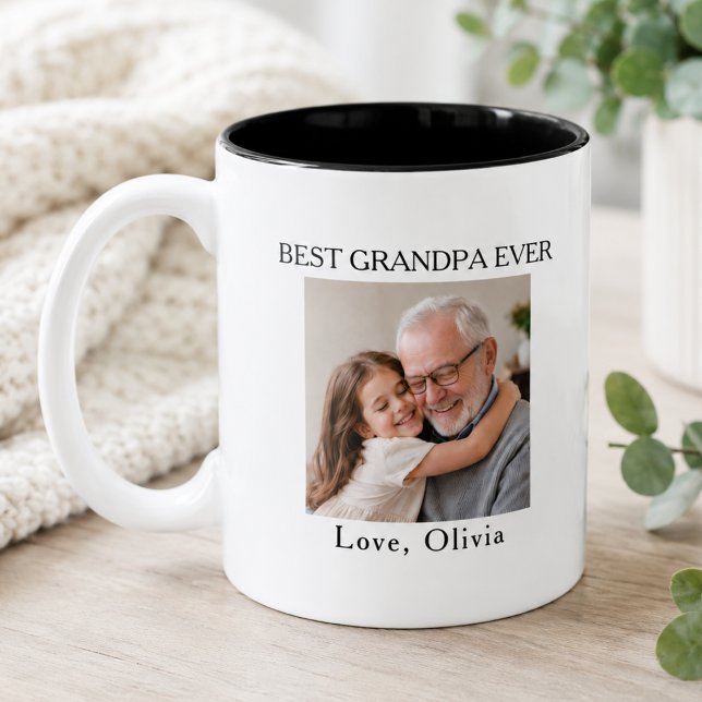 Tasse 2 Couleurs Meilleur Grand-Père Image (Créateur téléchargé)