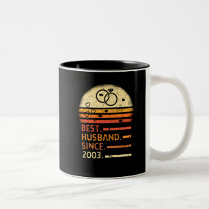 Tasse 2 Couleurs Meilleur mari depuis la fête des pères vintage r