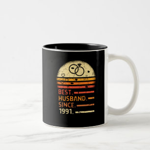 Tasse 2 Couleurs Meilleur mari depuis la fête des pères vintage r