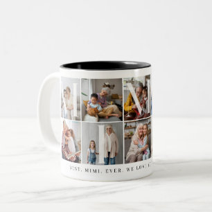 Tasse 2 Couleurs Meilleur Mimi Ever, 10 Cadeau de la grille photo p
