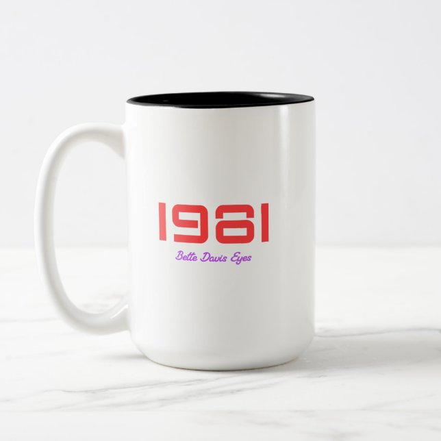Tasse 2 Couleurs Meilleur morceau de 1981 (Gauche)
