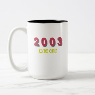 Tasse 2 Couleurs Meilleur morceau de 2003 par année