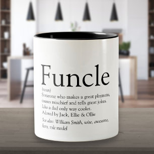 Tasse 2 Couleurs Meilleur Oncle Funcle de Tous les Temps, Définitio