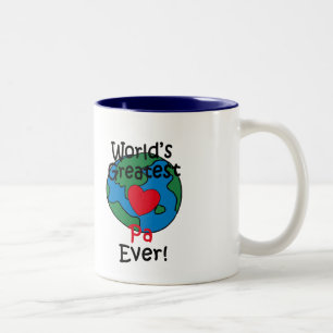 Tasse 2 Couleurs Meilleur Pa du Monde Cœur
