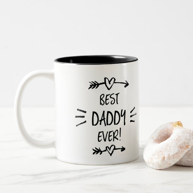 Tasse 2 Couleurs Meilleur papa (Avec donut)