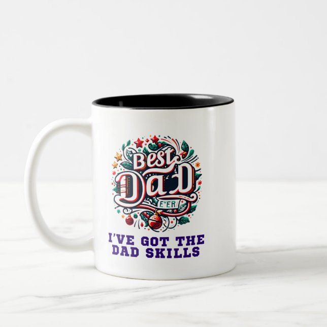 Tasse 2 Couleurs Meilleur papa (Gauche)