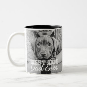 Tasse 2 Couleurs Meilleur Papa Chien de Tous les Temps Moderne Phot