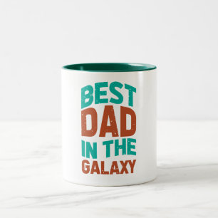 Tasse 2 Couleurs Meilleur papa dans la Fête des pères Galaxy Annive
