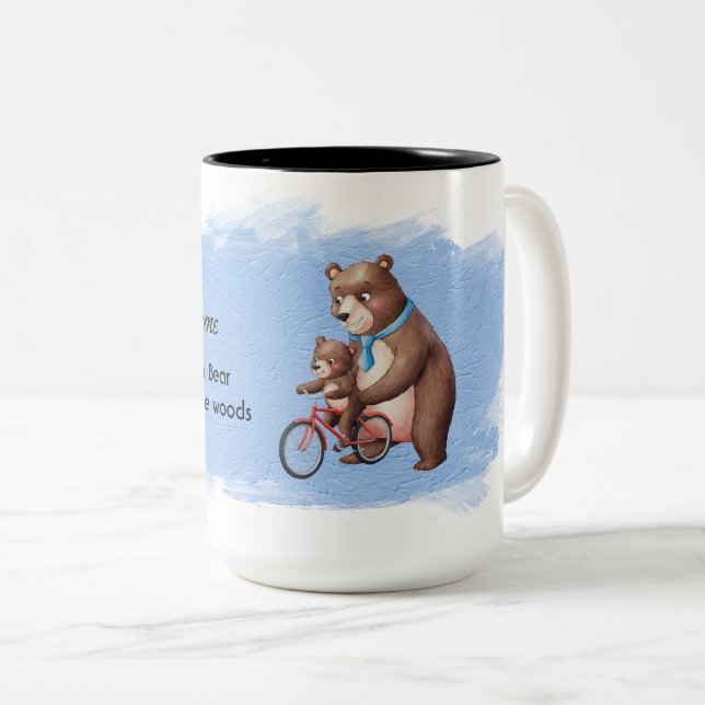 Tasse 2 Couleurs Meilleur papa de par ici (Devant droit)