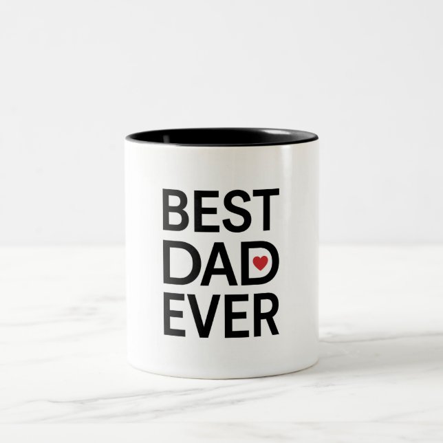 Tasse 2 Couleurs Meilleur Papa du Monde (Centre)