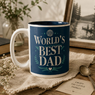 Tasse 2 Couleurs Meilleur Papa du Monde