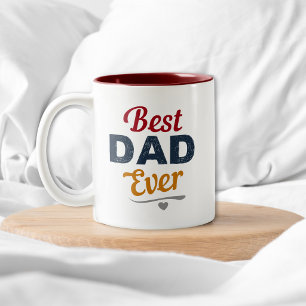 Tasse 2 Couleurs Meilleur Papa Ever   Cadeau de Fête des Pères pour