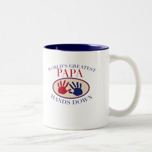 Tasse 2 Couleurs Meilleur Papa Haut la Main