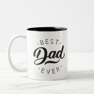 Tasse 2 Couleurs Meilleur papa Jour de Fête des pères Cadeau Joyeux